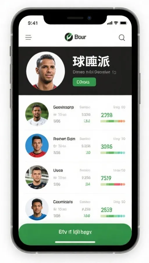 球员资料界面